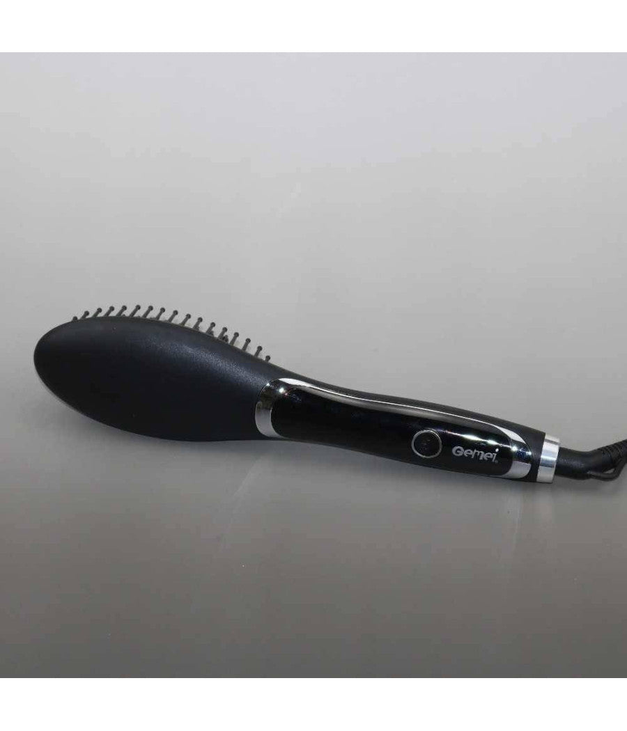 Spazzola Per Capelli Professionale Elettrica Pettine Display Lcd Lisci Gm-2972         