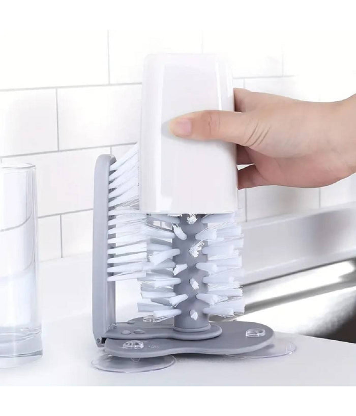 Spazzola Per Pulizia Bottiglia Lavatazzine Tazza Bicchiere Lavello Cucina Casa         