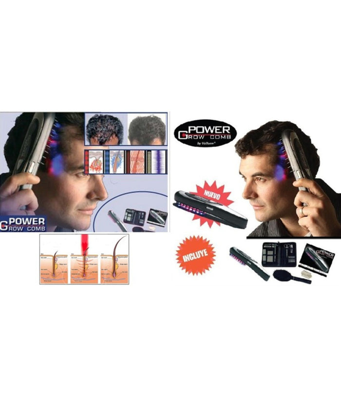 Spazzola Pettine Laser Anti Caduta Capelli Elettronica Grow Comb Per Uomo Donna         