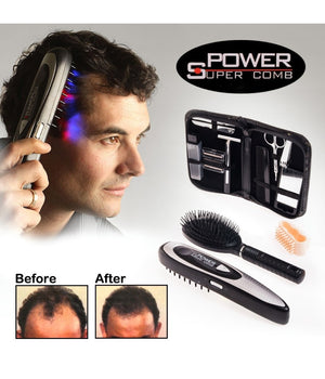 Spazzola Pettine Laser Anti Caduta Capelli Elettronica Grow Comb Per Uomo Donna         