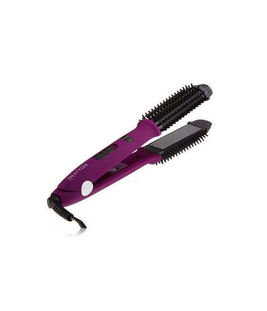 Spazzola Piastra Elettrica Liscia Capelli Crea Ricci Onde Ionic 2 In 1 Styler         