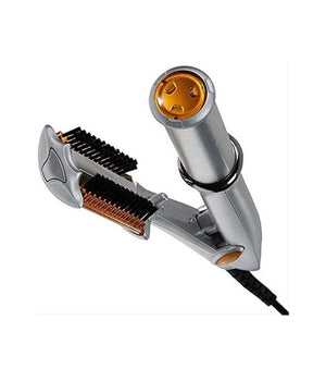 Spazzola Piastra Rotante Per Capelli Lisci Ricci Arriccia Stira In Ceramica         