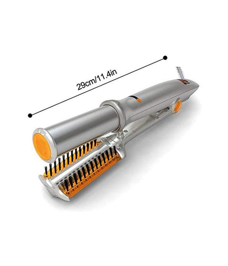 Spazzola Piastra Rotante Per Capelli Lisci Ricci Arriccia Stira In Ceramica         