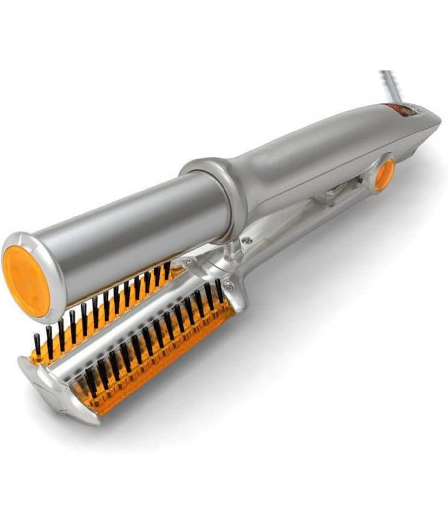 Spazzola Piastra Rotante Per Capelli Lisci Ricci Arriccia Stira In Ceramica         