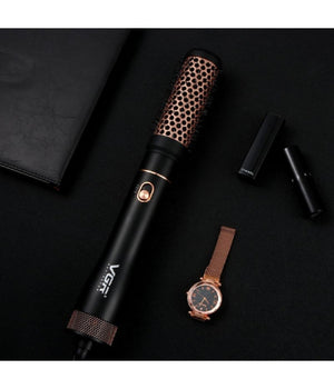 Spazzola Piastra Termica Styler Ad Aria Calda Asciuga Arriccia Capelli Vgr V-559         