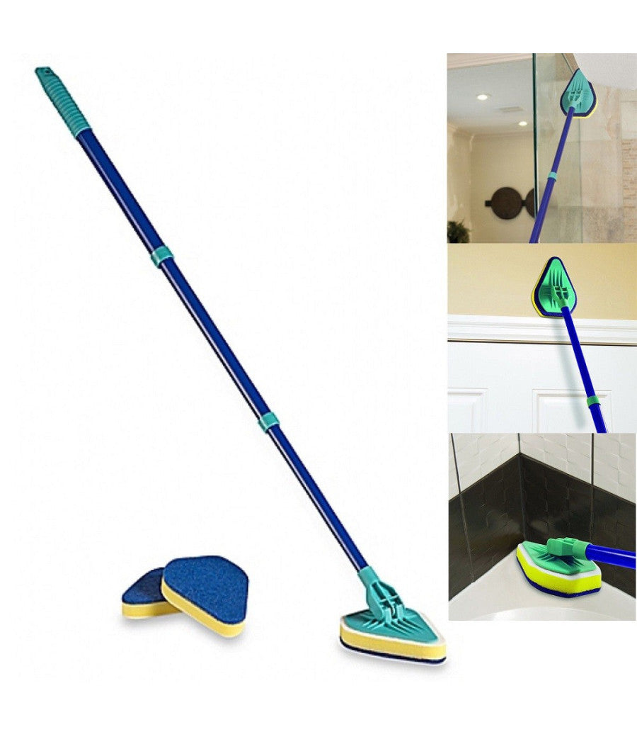 Spazzola Pulisci Piastrelle Finestre Bagni Allungabile 3 In 1 Clean Reach         