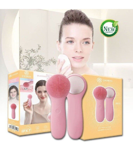 Spazzola Pulizia Viso Elettrica Facciale Detergente Massaggio Silicone Mx-8419         
