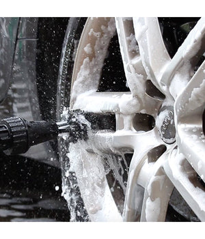 Spazzola Rotante Acqua Pulisci Moto Auto Bicicletta Lavaggio Cerchioni Brushhero         