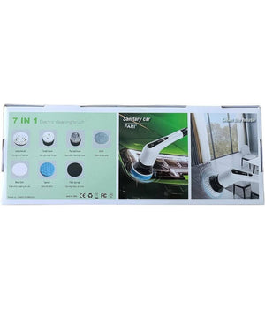 Spazzola Rotante Pulizia Elettrica A Batteria 7 Teste Per Bagno Cucina Piastrelle         