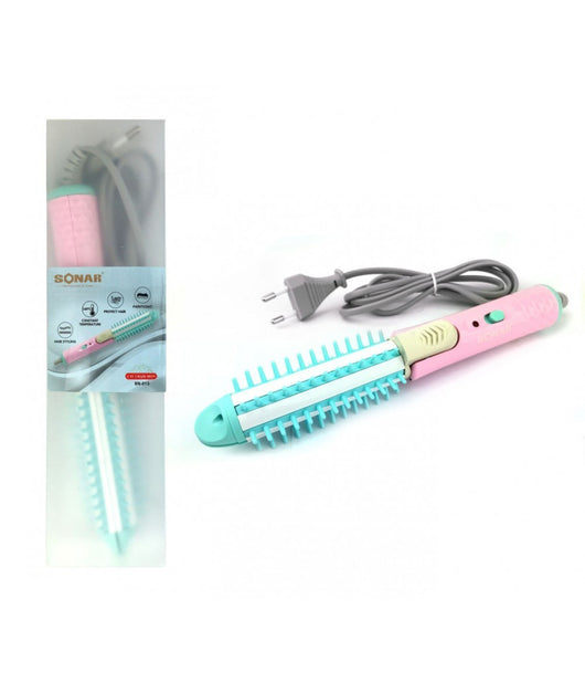 Spazzola Sonar Sn-013 Da Viaggio Piastra Capelli 2 In 1 Capelli Lisci Ricci 160°         