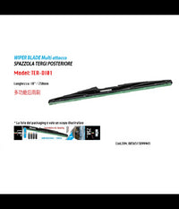 Spazzola Tergi Posteriore Universale 10" / 250mm 10 Adattatori Ricambio Per Auto         