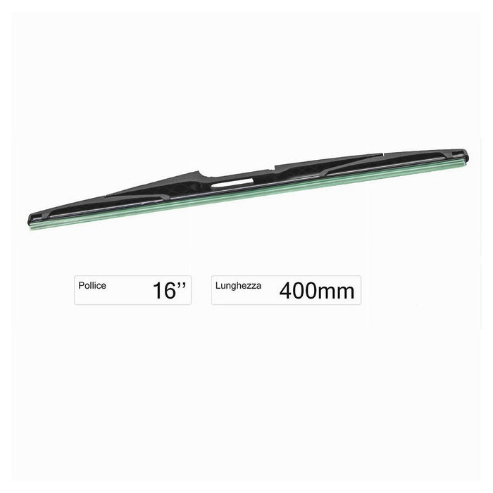 Spazzola Tergi Posteriore Universale 16" / 400 Mm Lunotto Ricambi Per Auto         
