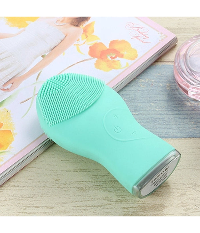 Spazzola Ultrasonica Per Pulizia Viso Faccia Esfoliante Massaggiatore Antietà          