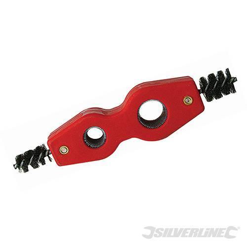 Spazzola Silverline per sbavatura e pulitura di tubi in rame 15 e 22 mm