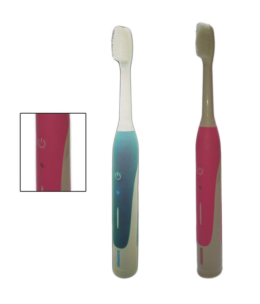 Spazzolino Da Denti Da Viaggio Elettrico Con 3 Testine Ricambio Pulizia Denti         