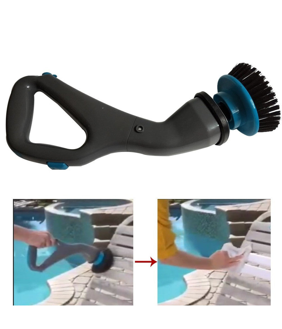 Spazzolone Spazzola Rotante Cordless Ricaricabile Per Pulizia Di Ogni Superficie         