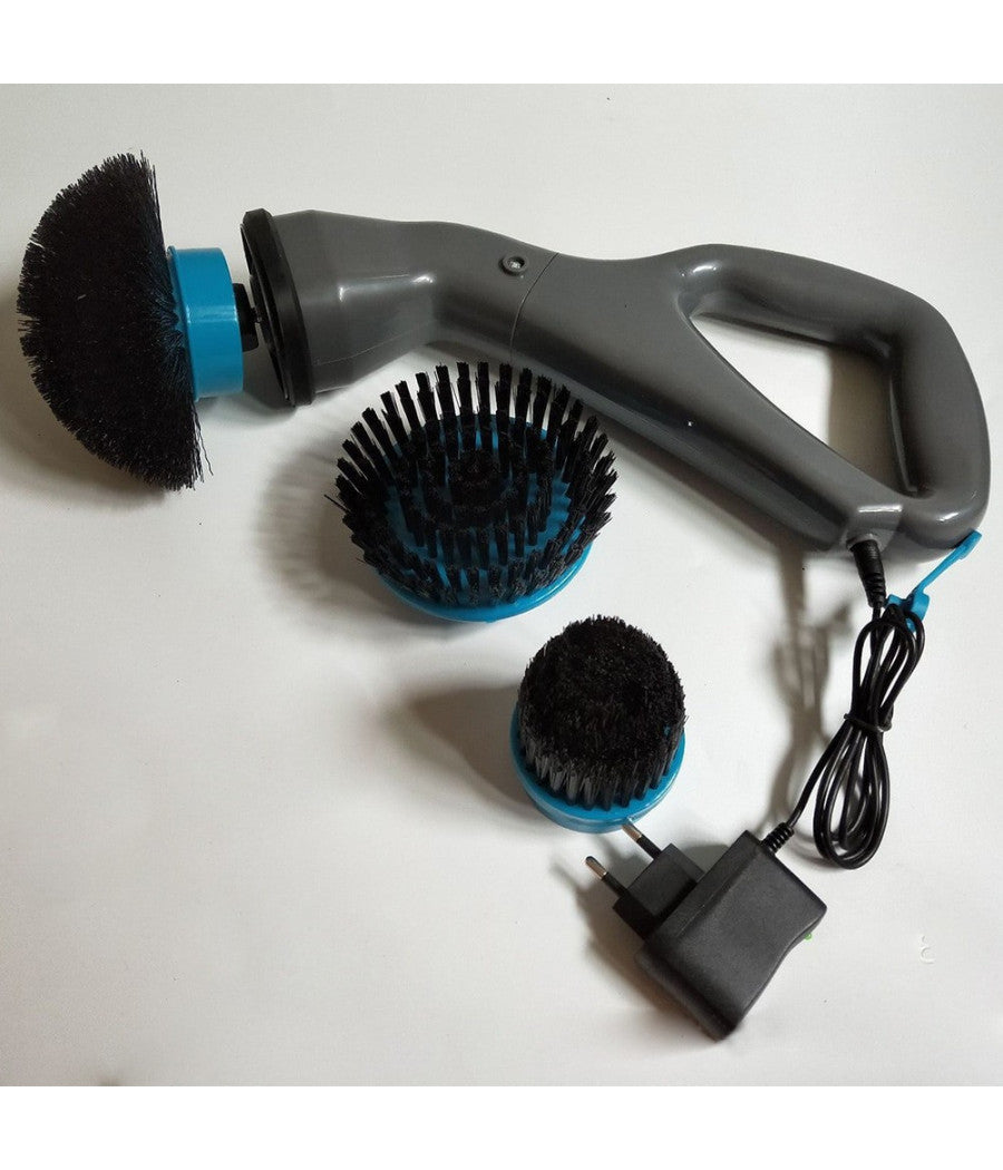 Spazzolone Spazzola Rotante Cordless Ricaricabile Per Pulizia Di Ogni Superficie         