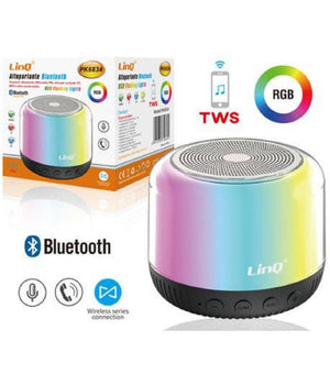 Speaker Bluetooth Rgb Portatile Pk6834 Cassa Altoparlante Con Luce Led Wireless         