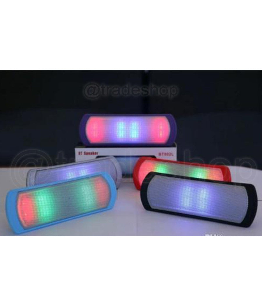 Speaker Cassa Bluetooth Fm Tf Usb Vivavoce Smartphone Tablet Ricaricabile Led         