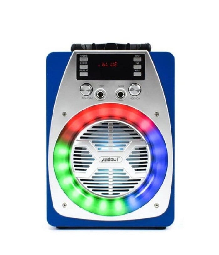 Speaker Portatile Karaoke Altoparlante Bluetooth Wireless Microfono Led Q-yx606         