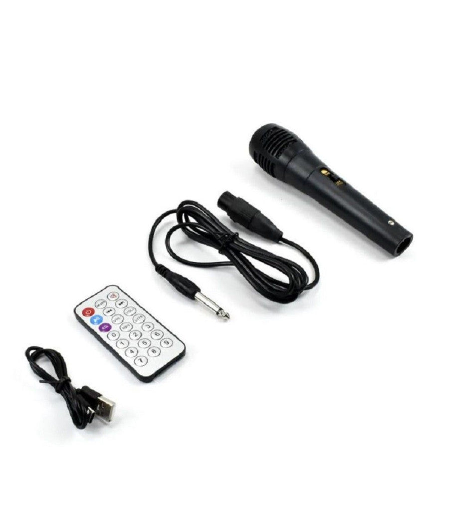 Speaker Portatile Karaoke Altoparlante Bluetooth Wireless Microfono Led Q-yx606         