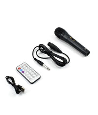 Speaker Portatile Karaoke Altoparlante Bluetooth Wireless Microfono Led Q-yx606         