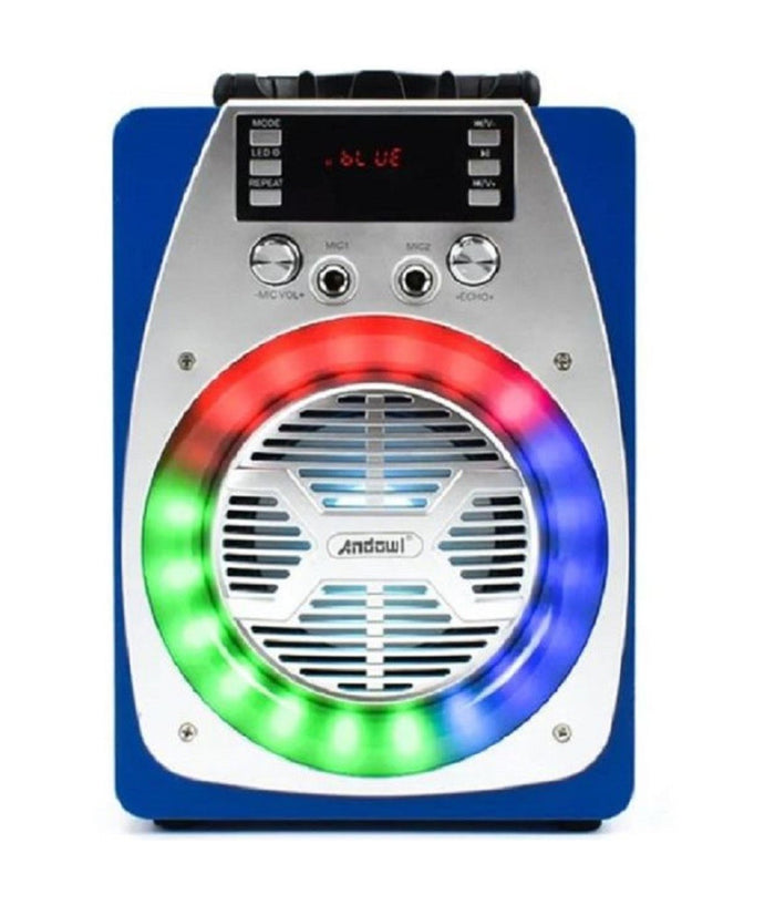 Speaker Portatile Karaoke Altoparlante Bluetooth Wireless Microfono Led Q-yx606         