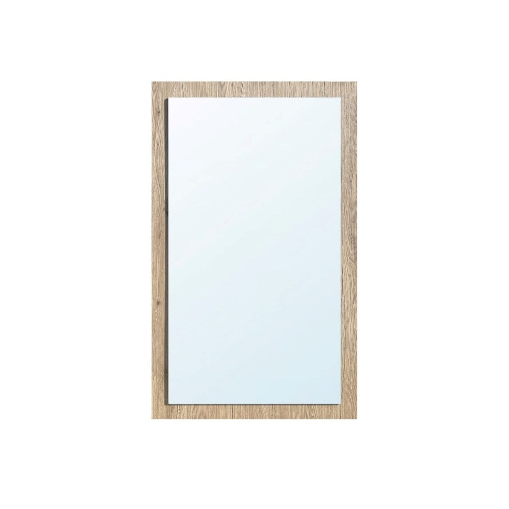 Specchiera America in legno colore noce americano con specchio in rilievo 60x105