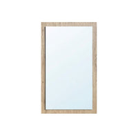 Specchiera America in legno colore noce americano con specchio in rilievo 60x105
