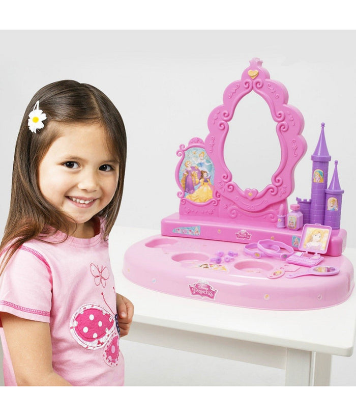 Specchiera Da Tavolo Principesse Disney Altezza 42 Cm Con Accessori Bambine         