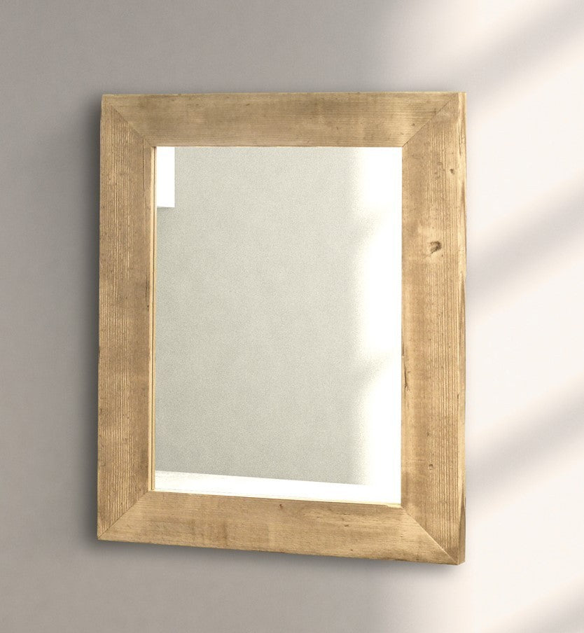 Specchiera in legno tinta naturale misure l.97x76