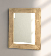 Specchiera in legno tinta naturale misure l.97x76