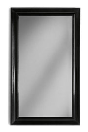 Specchiera rettangolare in legno laccato nero misure l.91 p.5 h.153