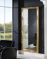 Specchiera in foglia oro rettangolare misure: 82 x 182 x 5,5