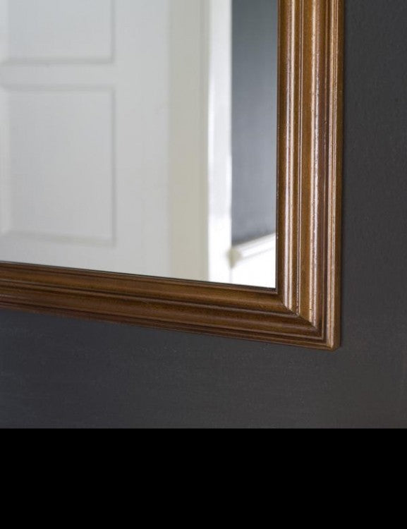 Specchiera in legno tinta noce rettangolare misure: 49 x 69 x 3