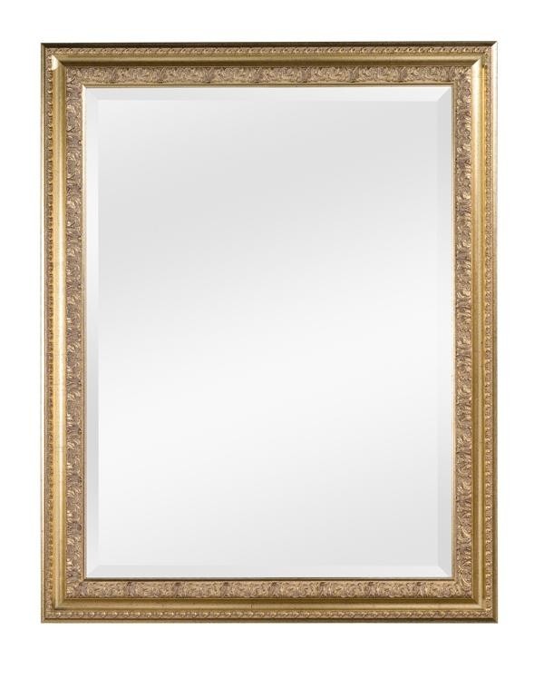 Specchiera in foglia oro rettangolare misure: 74 x 94 x 4