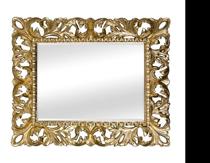 Specchiera in foglia oro rettangolare misure: 87 x 107 x 6