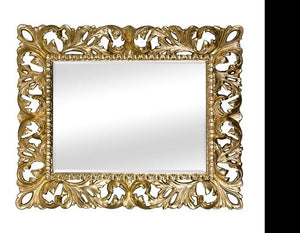 Specchiera in foglia oro rettangolare misure: 87 x 107 x 6