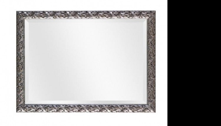 Specchiera in foglia argento rettangolare- misure: 59 x 79 x 3