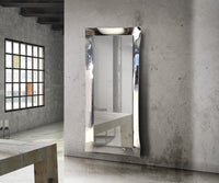 Specchiera moderna con cornice ondulata ad effetto specchio misure l.170x70 - Mobili 2G