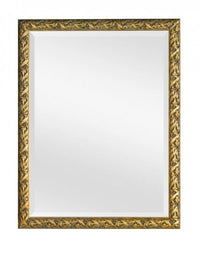 Specchiera in foglia oro rettangolare misure: 69 x 89 x 3