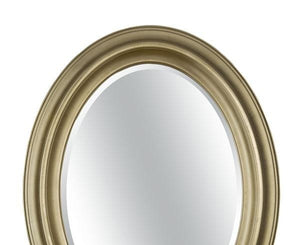 Mobili2g - specchiera in foglia oro ovale- misure: l.68 x h.88 x p.5