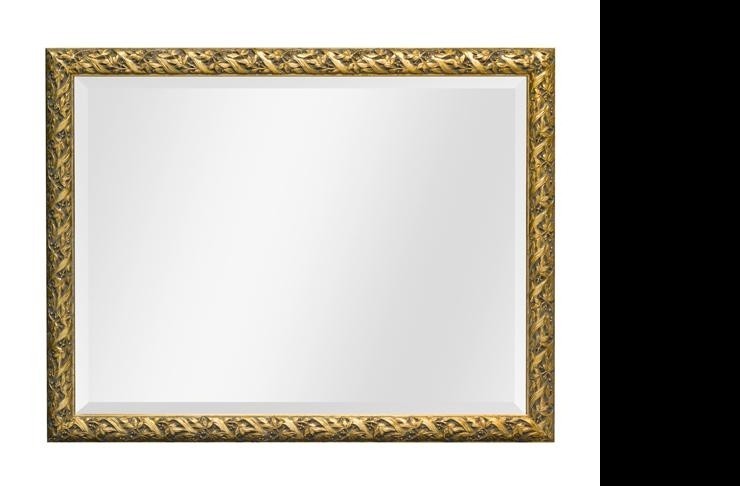 Specchiera in foglia oro rettangolare misure: 69 x 89 x 3