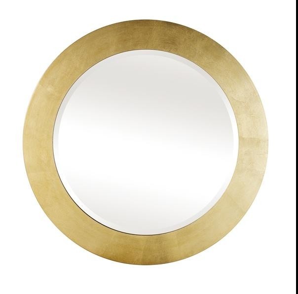 Mobili2g - specchiera in foglia oro rotonda misura : l.78 x h. 78 x p. 2