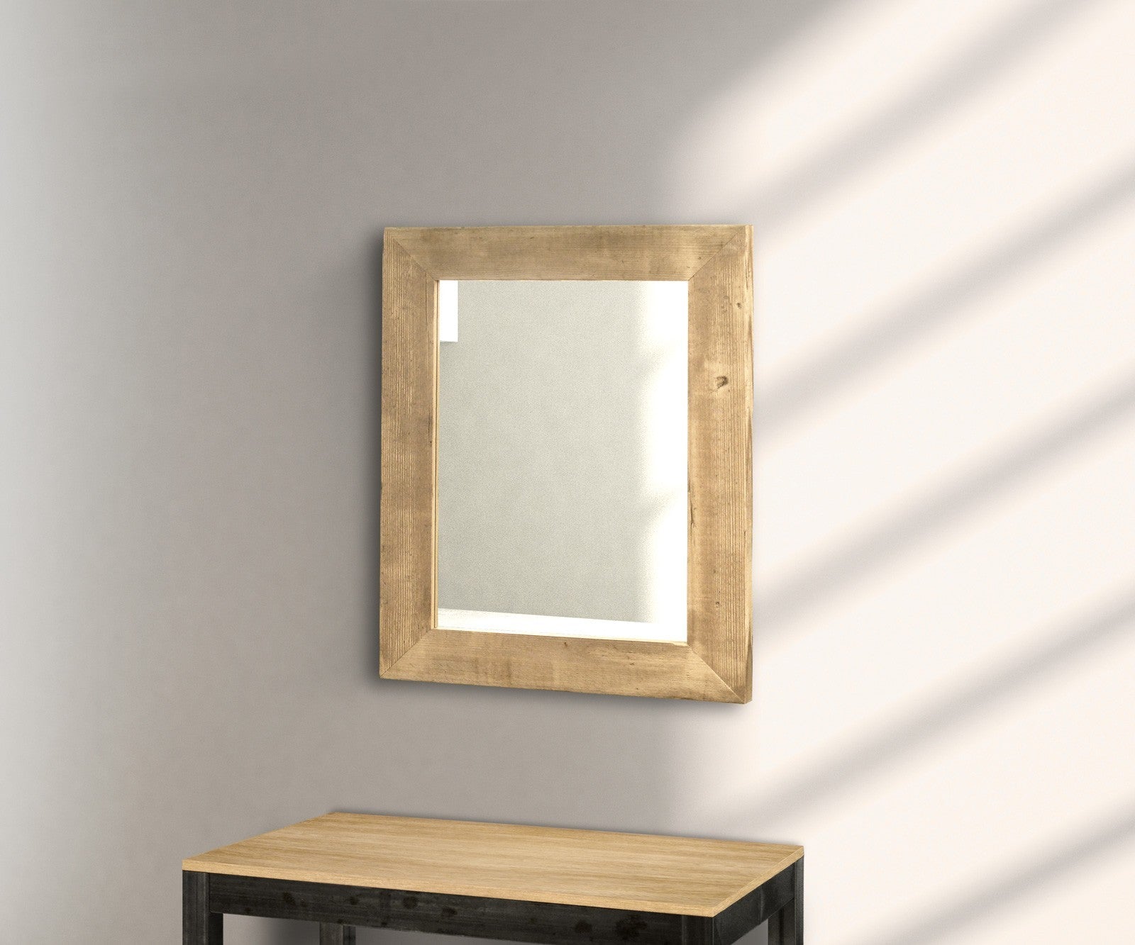 Specchiera in legno tinta naturale misure l.97x76