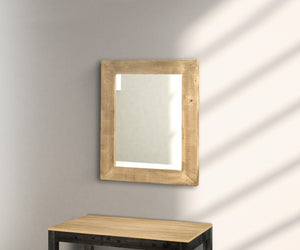 Specchiera in legno tinta naturale misure l.97x76