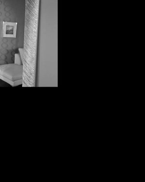 Mobili2g - specchiera foglia argento brillante rettangolare- misure: l.148 x h.90 x p.4