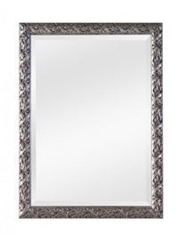 Specchiera in foglia argento rettangolare- misure: 59 x 79 x 3