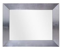 Specchiera in foglia argento rettangolare- misure: 99 x 79 x 3