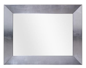 Specchiera in foglia argento rettangolare- misure: 99 x 79 x 3